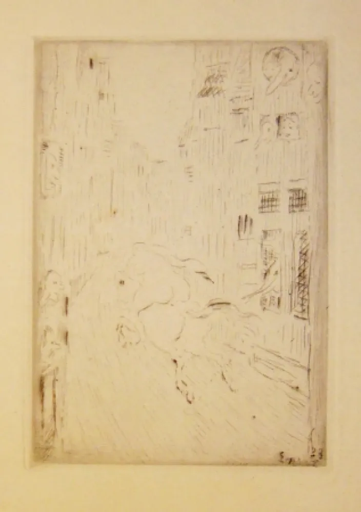 Гравюра Ensor - Le Chevalier