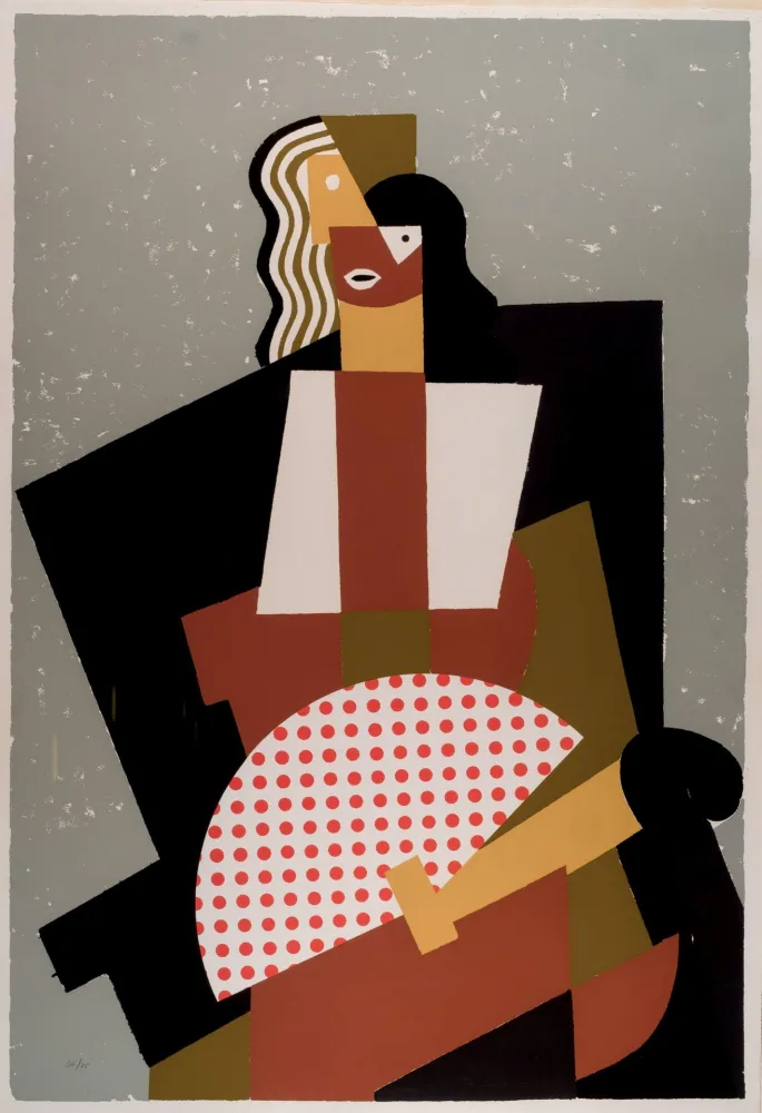 Сериграфия Equipo Cronica - Abanico de lunares