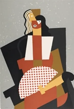 Сериграфия Equipo Cronica - Abanico de lunares