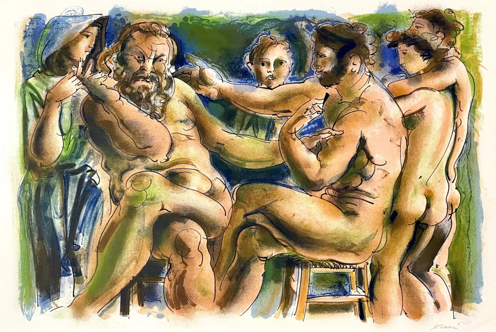 Литография Erni - Réflexions simples sur le corps