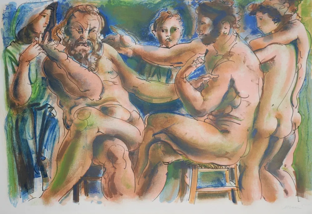 Литография Erni - Réflexions simples sur le corps