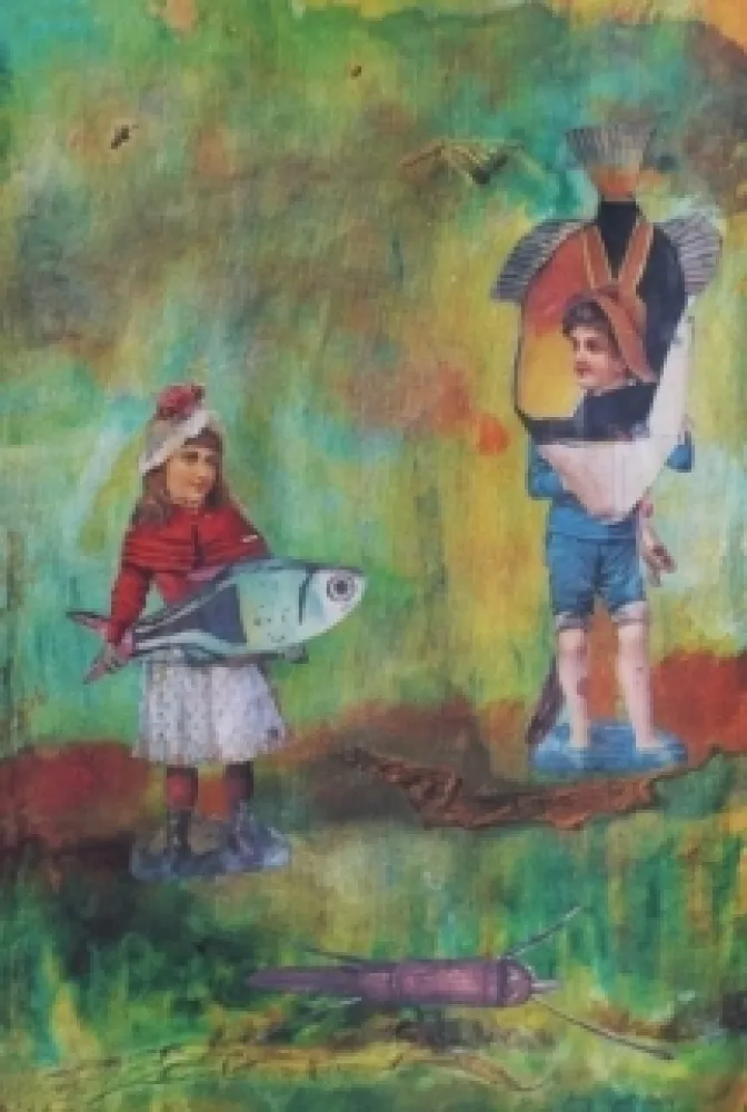 Литография Ernst - A Sunday walk in the park