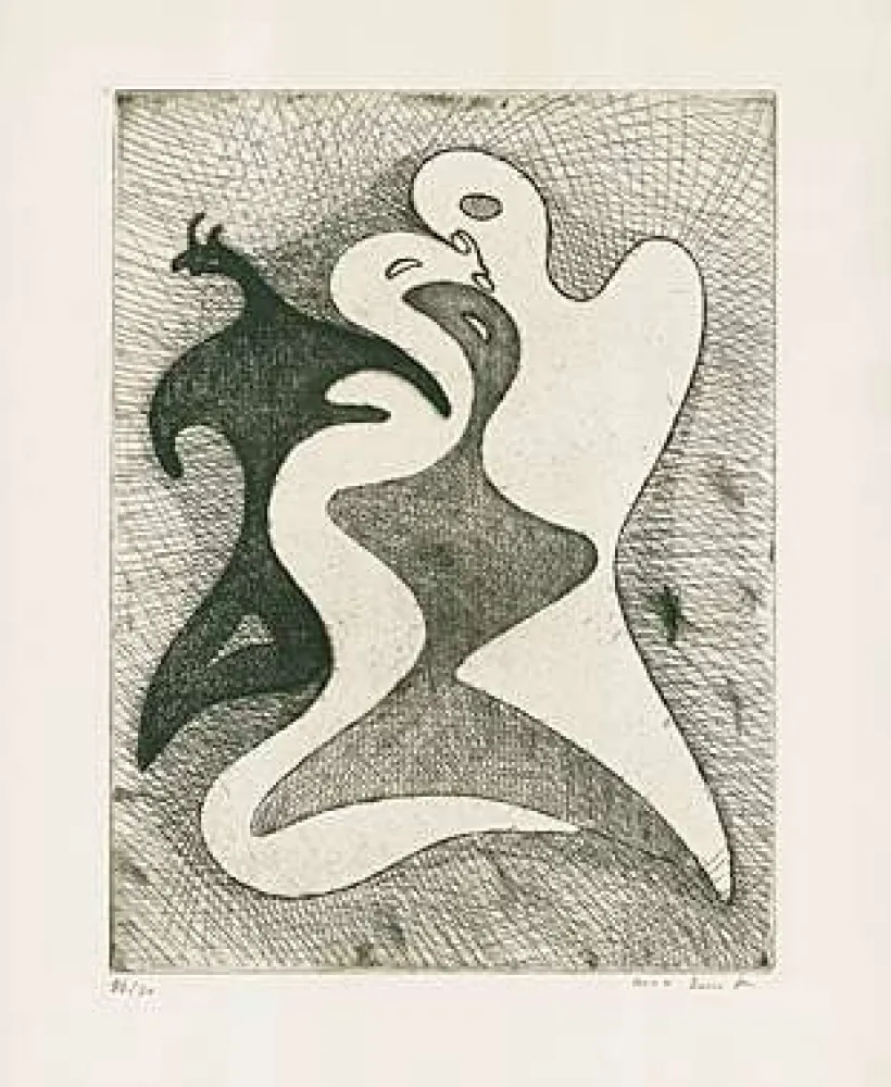 Гравюра Сухой Иглой Ernst - 