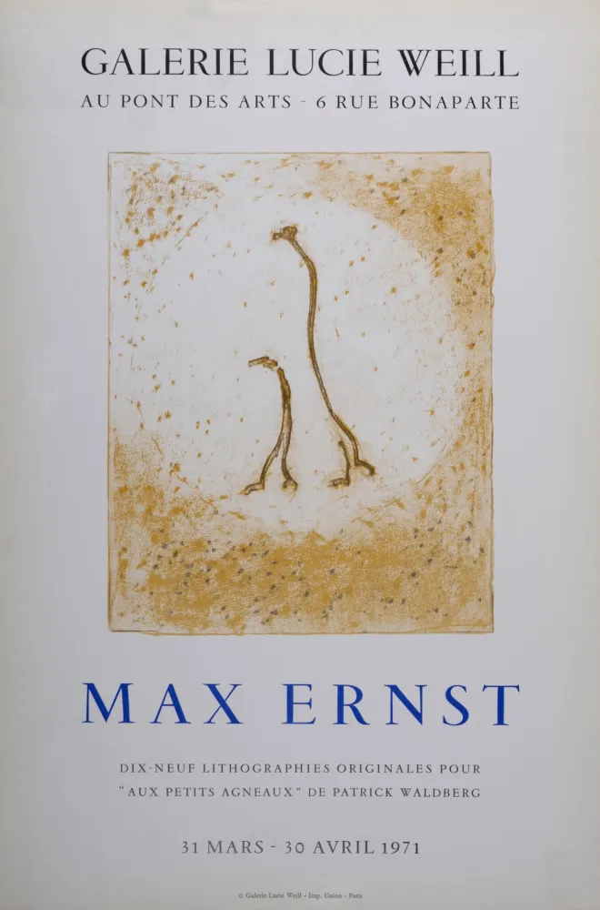 Литография Ernst - Galerie Lucie Weill, 1971