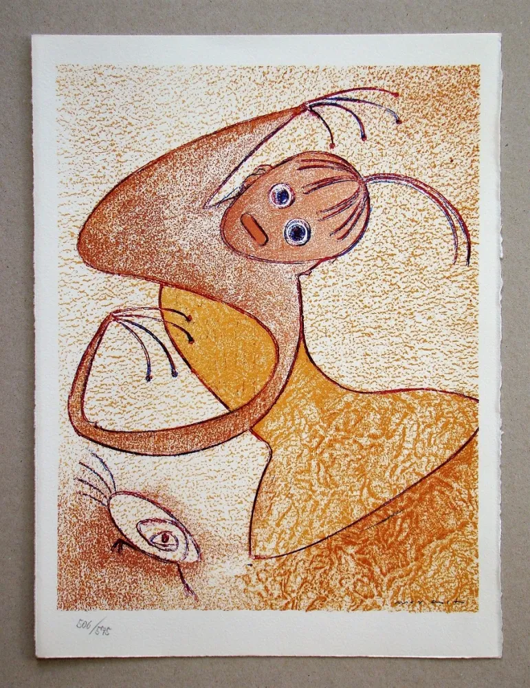 Литография Ernst - Hommage à San Lazzaro