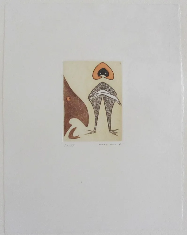 Офорт И Аквитанта Ernst - Le Chapeau Rouge