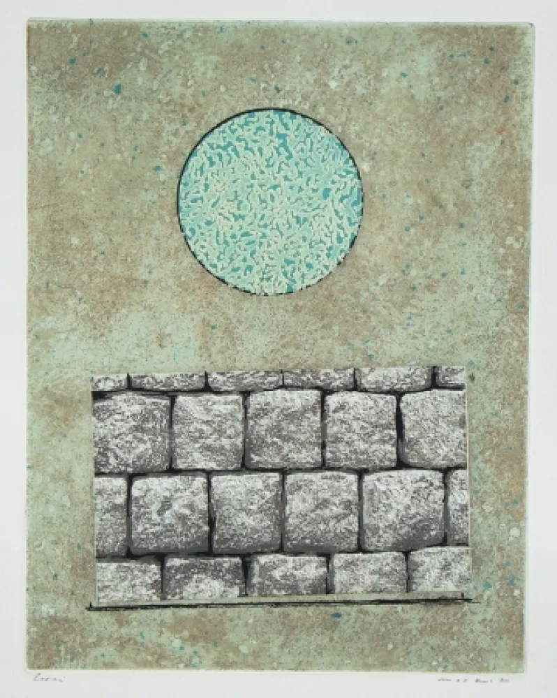 Офорт И Аквитанта Ernst - Le plus beau mur de mon royaume