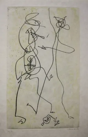 Офорт И Аквитанта Ernst - Les Chiens Ont Soif