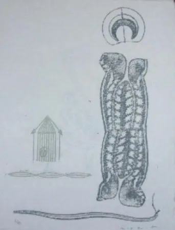 Линогравюра Ernst - Lewis Caroll's Wunderhorn