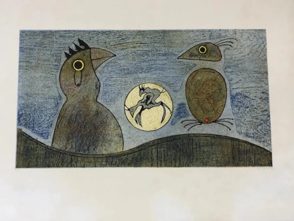 Литография Ernst - Los pájaros