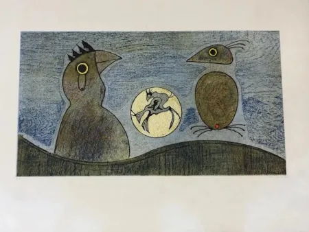 Литография Ernst - Los pájaros