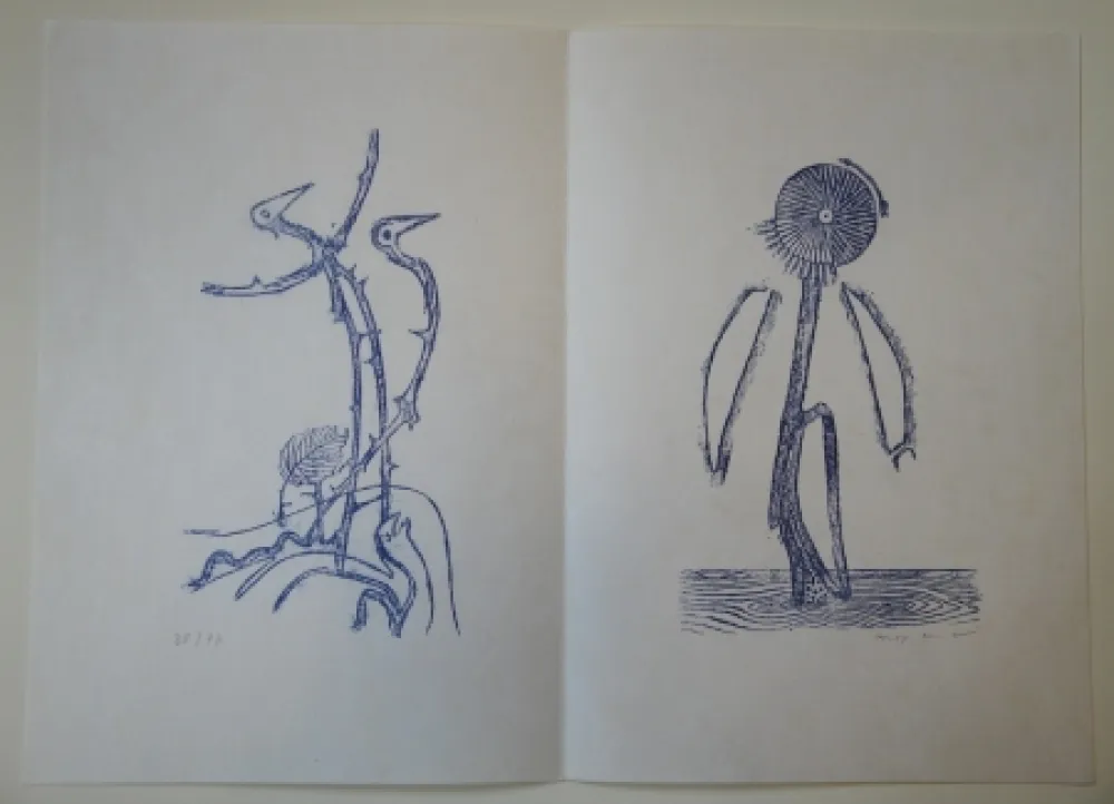 Иллюстрированная Книга Ernst - Max Ernst - Jean Tardieu. 24 Frottagen