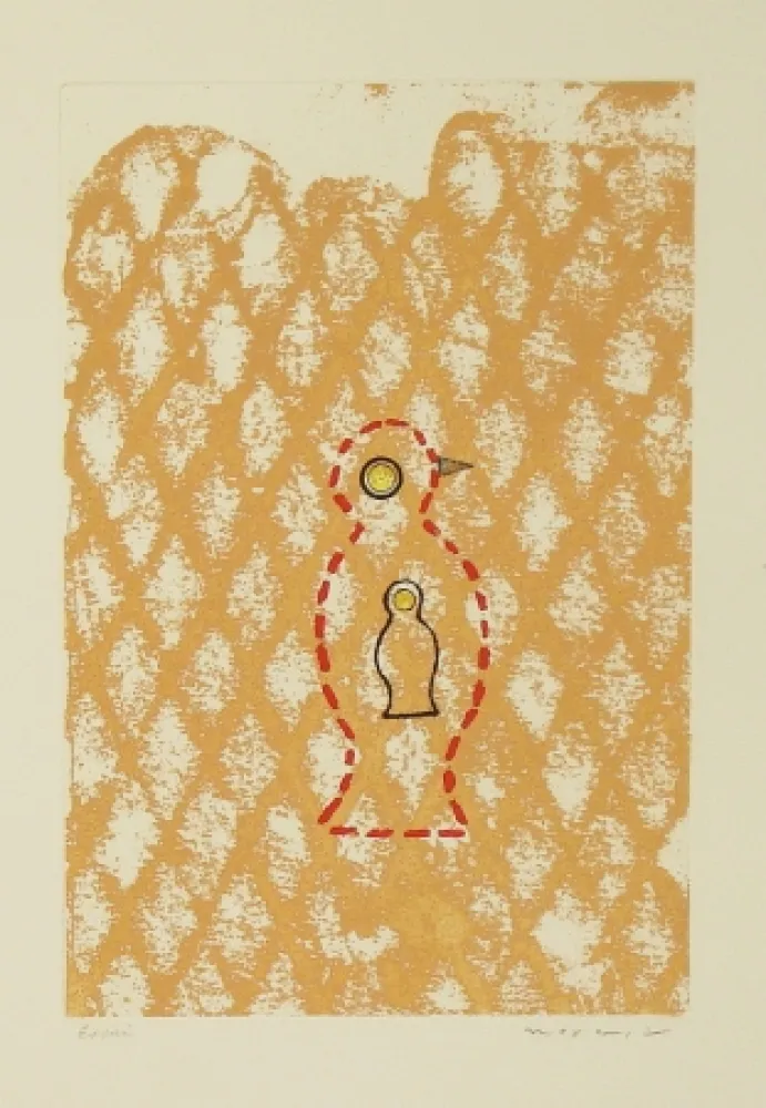 Офорт И Аквитанта Ernst - Oiseau