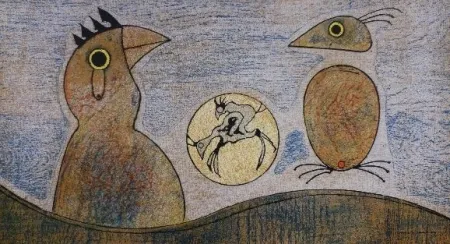 Литография Ernst - Oiseaux