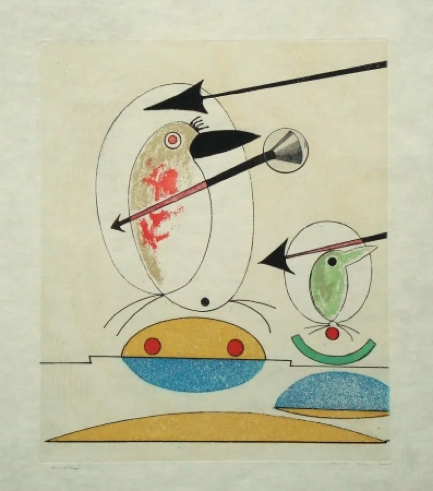 Офорт И Аквитанта Ernst - Oiseaux en péril