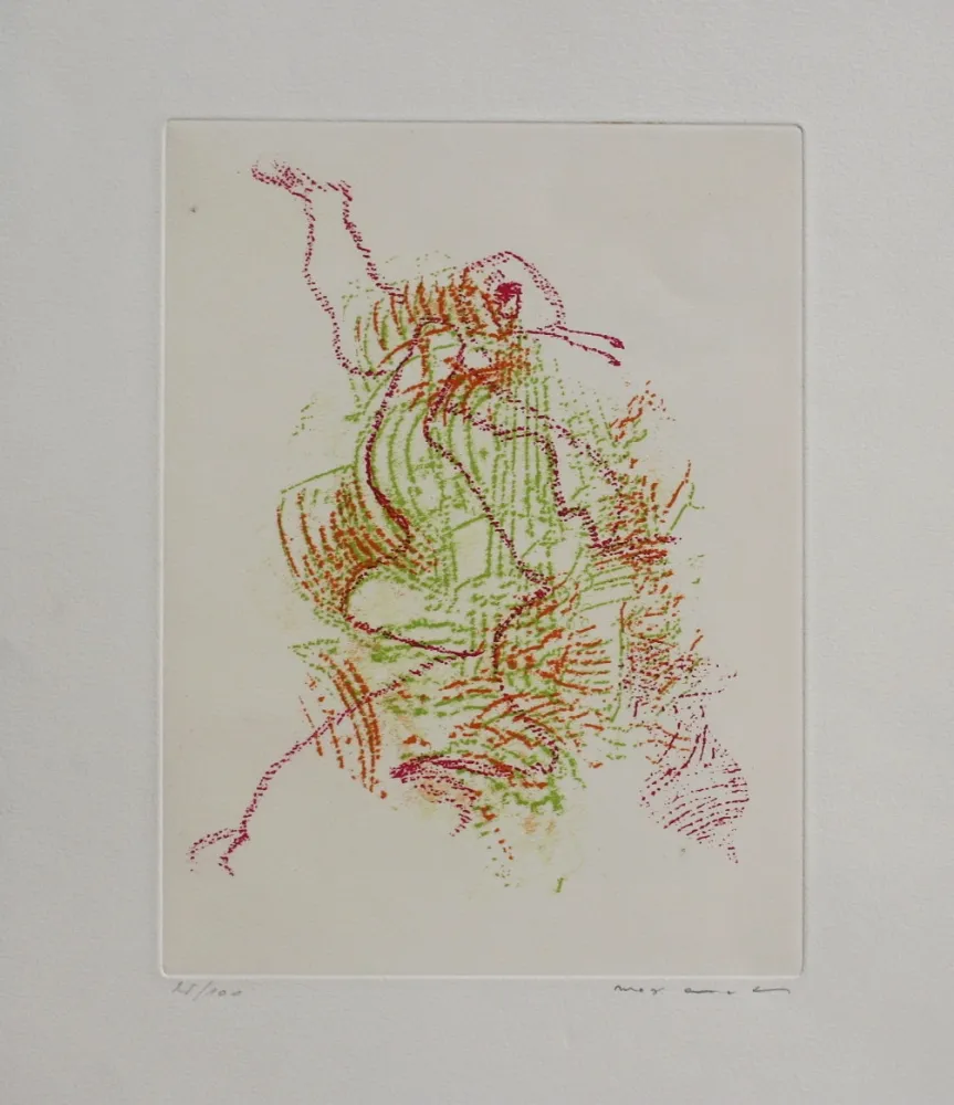 Офорт И Аквитанта Ernst - Par dessus les moulins