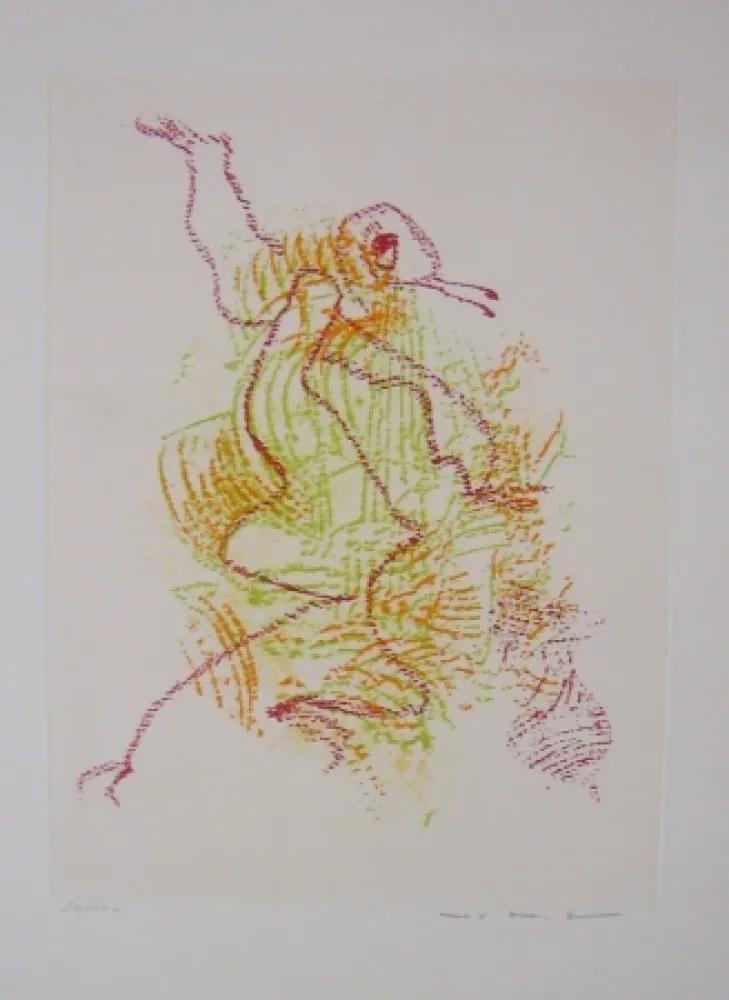 Офорт И Аквитанта Ernst - Par dessus les moulins