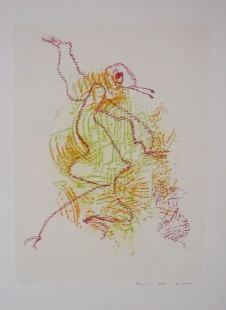 Офорт И Аквитанта Ernst - Par dessus les moulins