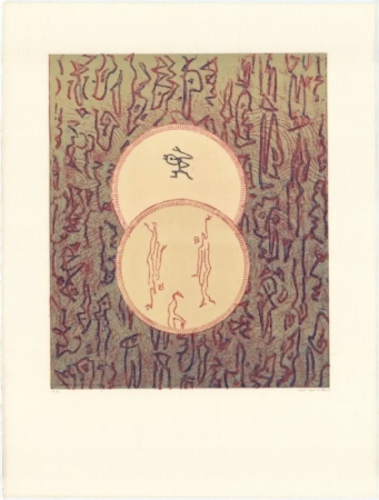 Литография Ernst - Pour Bibliotheque Nationale