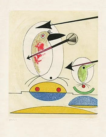 Офорт И Аквитанта Ernst - 