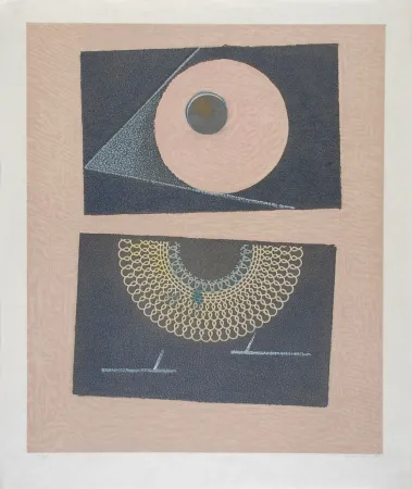 Литография Ernst - Veilleuse au seuil de nos terrassements