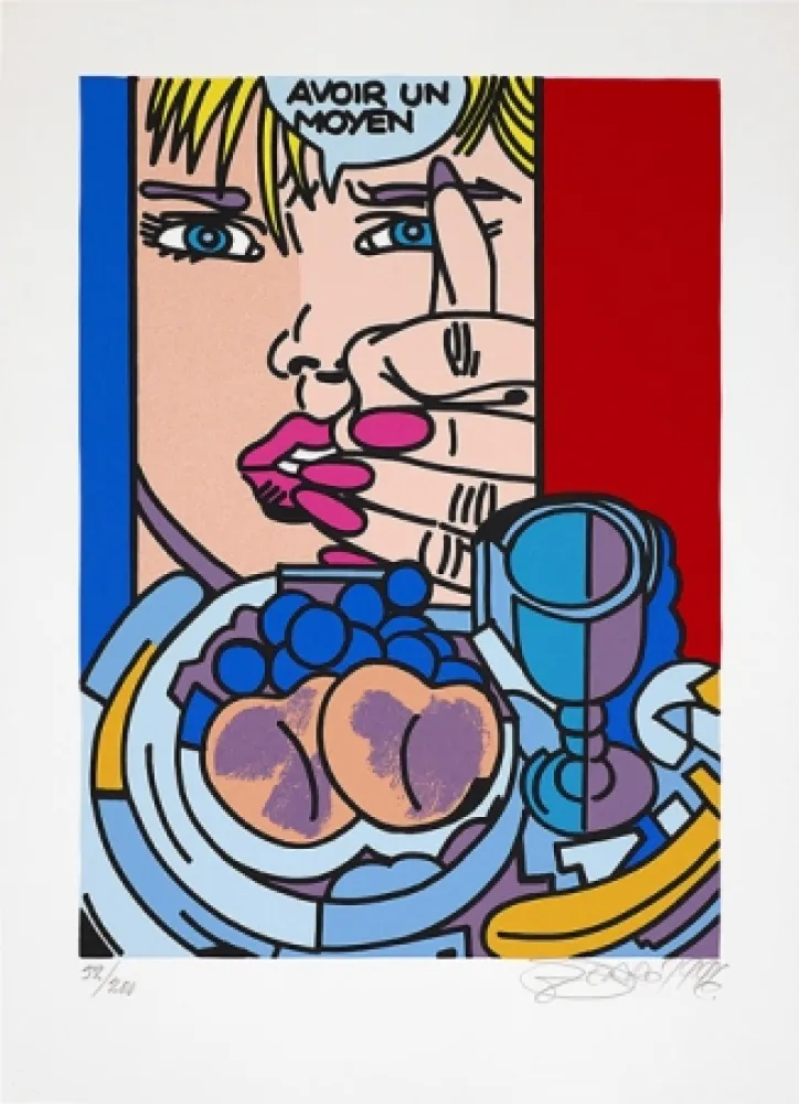 Сериграфия Erro - Avoir un moyen