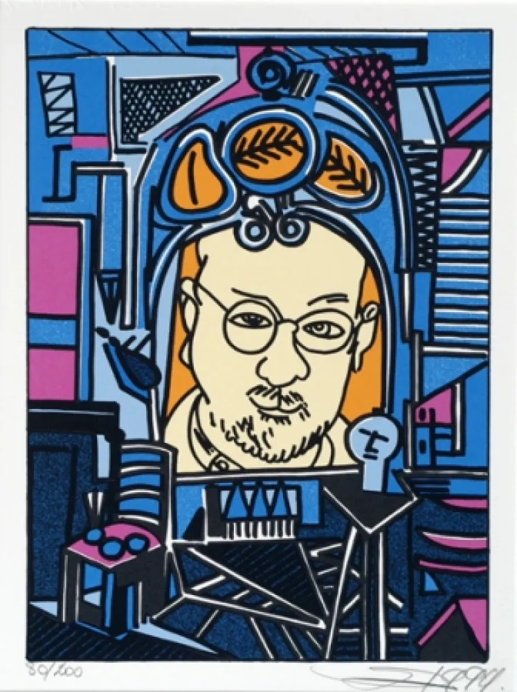 Сериграфия Erro - From the series 