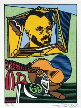 Сериграфия Erro - From the series 