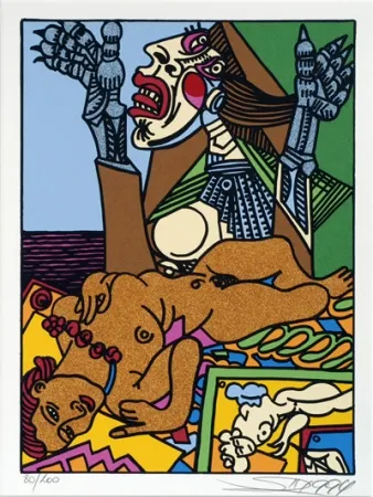 Сериграфия Erro - From the series 