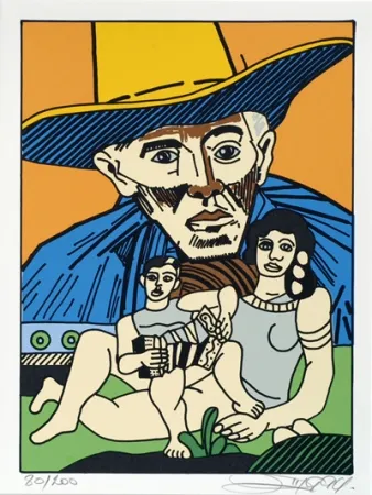 Сериграфия Erro - From the series 