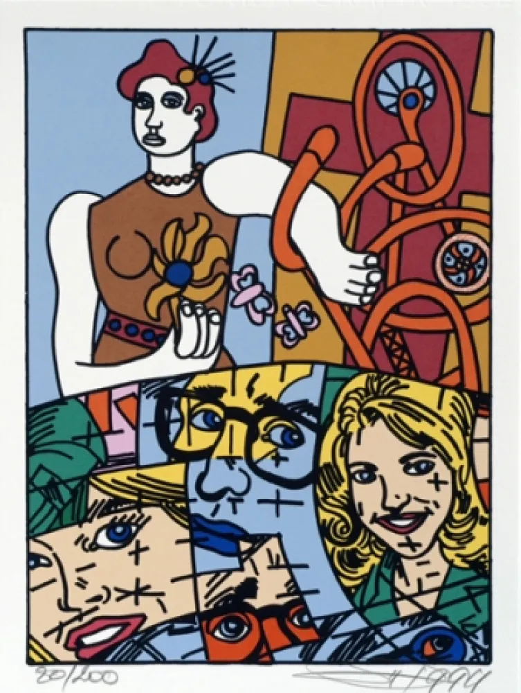 Сериграфия Erro - From the series 