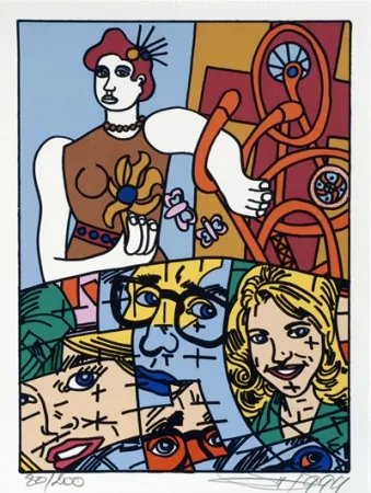 Сериграфия Erro - From the series 