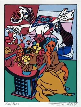 Сериграфия Erro - From the series 