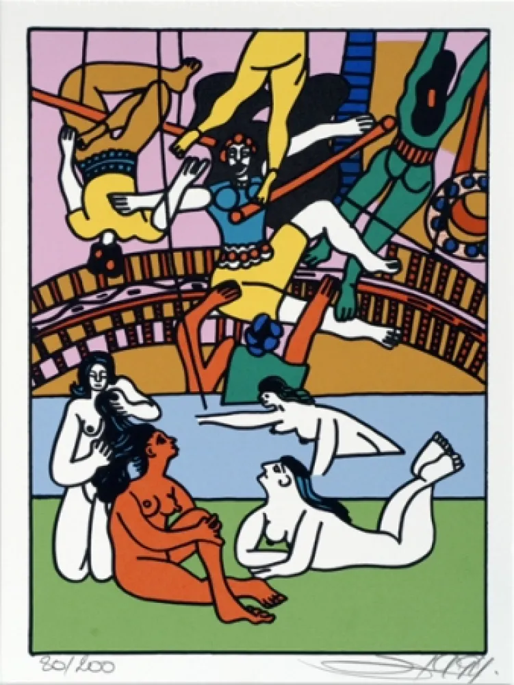 Сериграфия Erro - From the series 