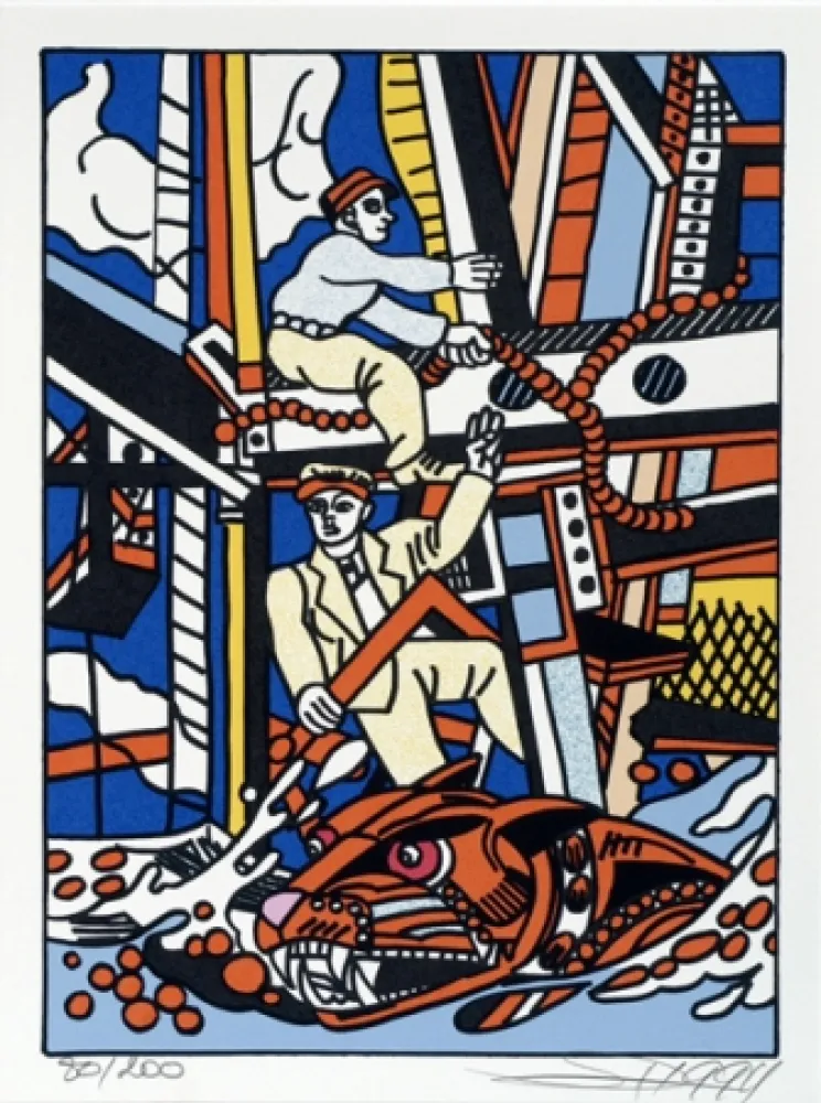 Сериграфия Erro - From the series 