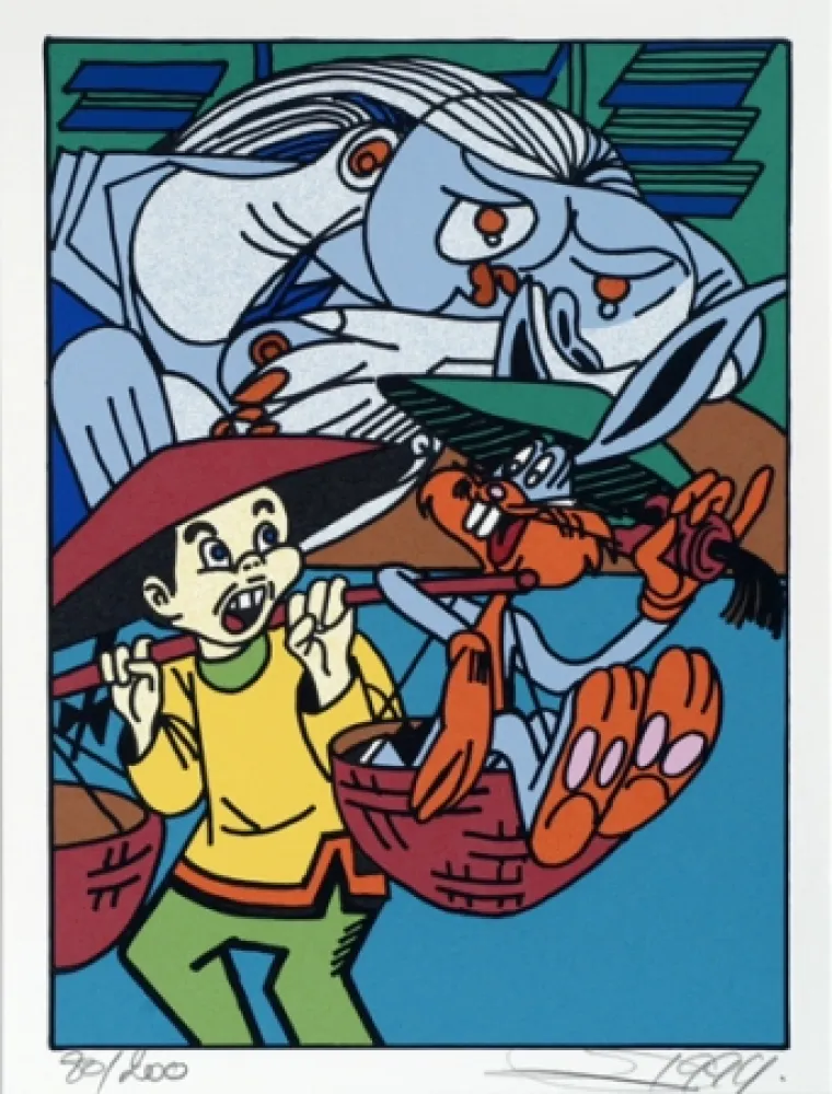 Сериграфия Erro - From the series 