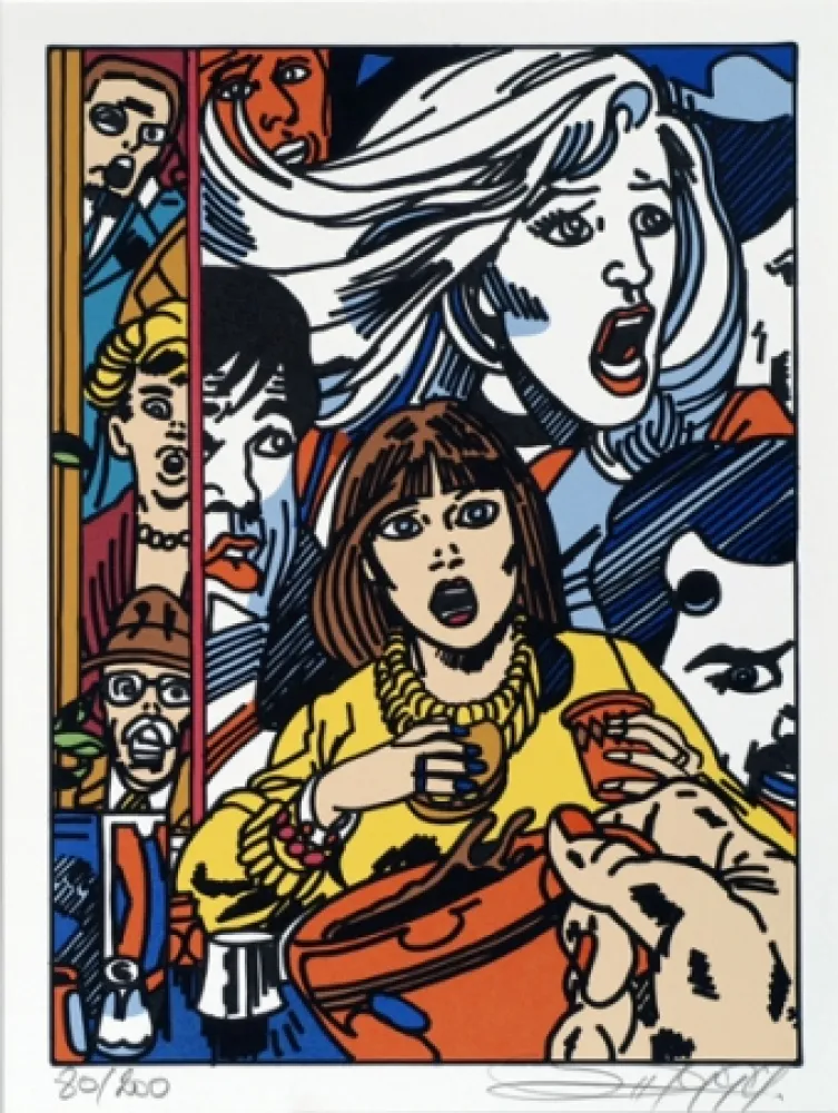 Сериграфия Erro - From the series 