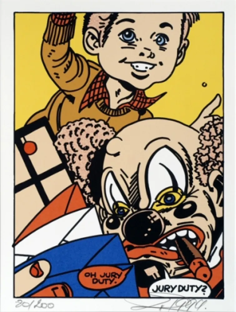 Сериграфия Erro - From the series 