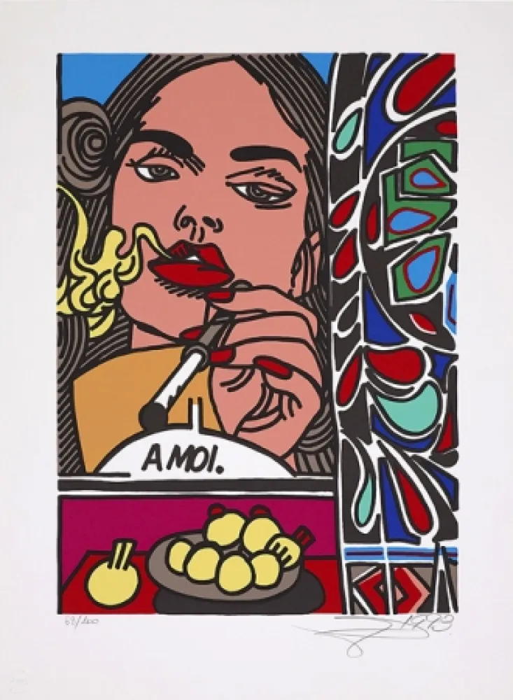 Сериграфия Erro - La femme fatale (à moi)