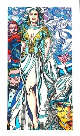 Литография Erro - Le mariage