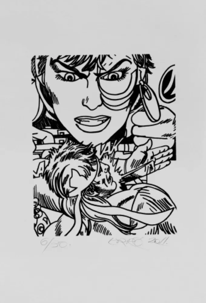 Литография Erro - Lithographie originale / Original lithograph