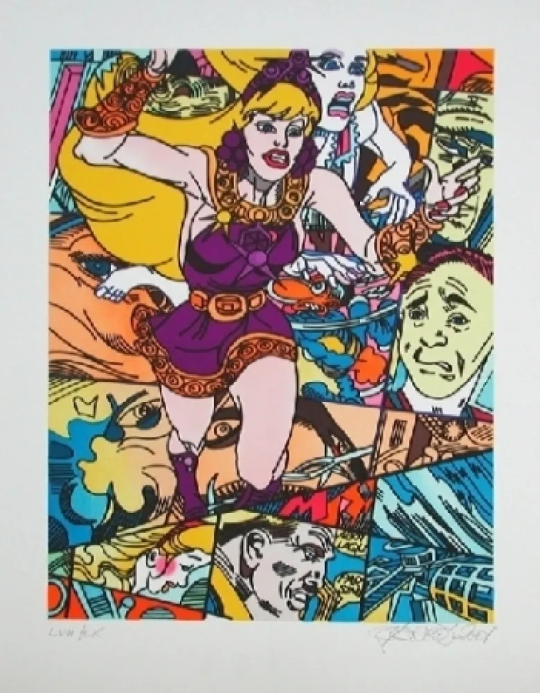 Литография Erro - Moonwalker