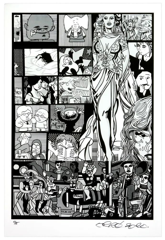 Цифровой Эстамп Erro - Sans titre