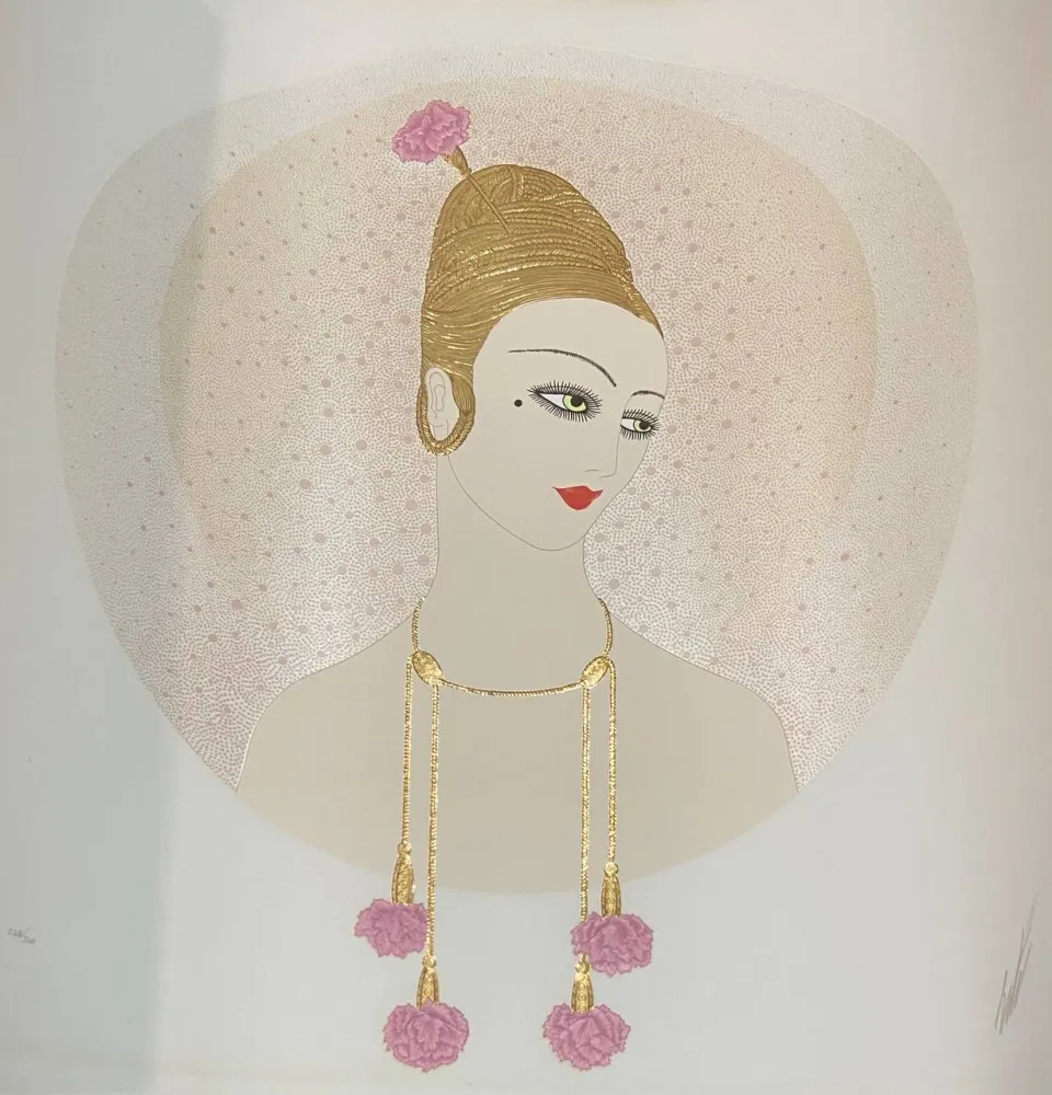 Сериграфия Erte - Carnations