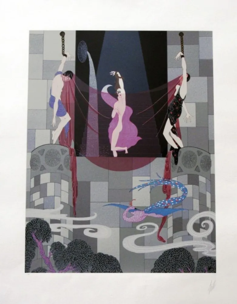 Многоэкземплярное Произведение Erte - Chaste Suzannah