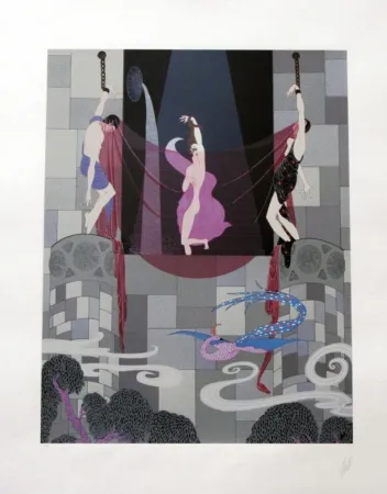 Многоэкземплярное Произведение Erte - Chaste Suzannah