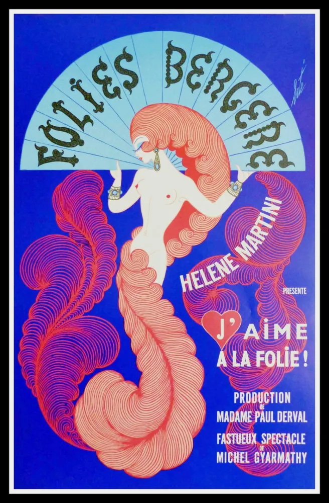 Гашение Erte - FOLIES BERGERES - Hélène MARTINI