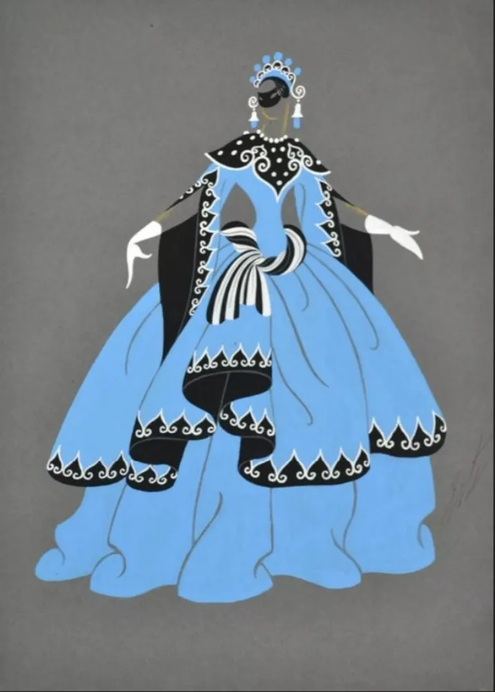 Многоэкземплярное Произведение Erte - La Traviata, Third Act #1 Woman