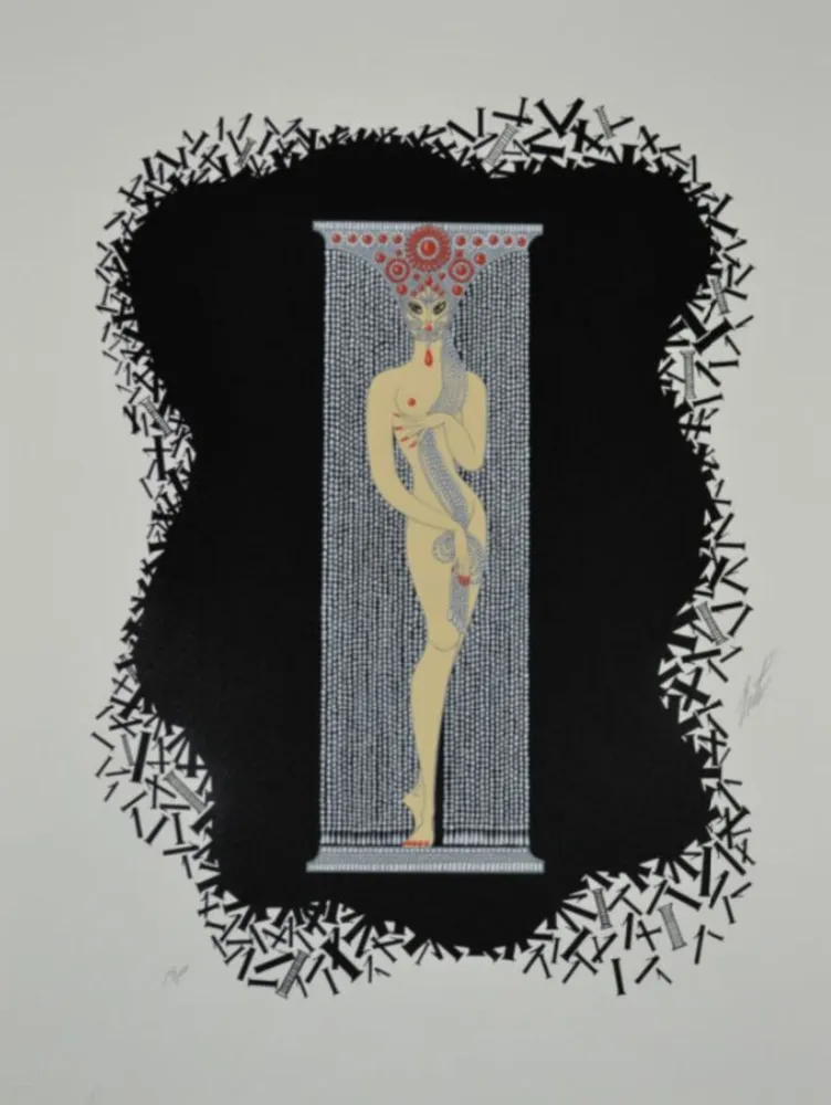 Многоэкземплярное Произведение Erte - The Numerals, Number “1”