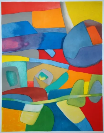 Литография Esteve - Aquarelle